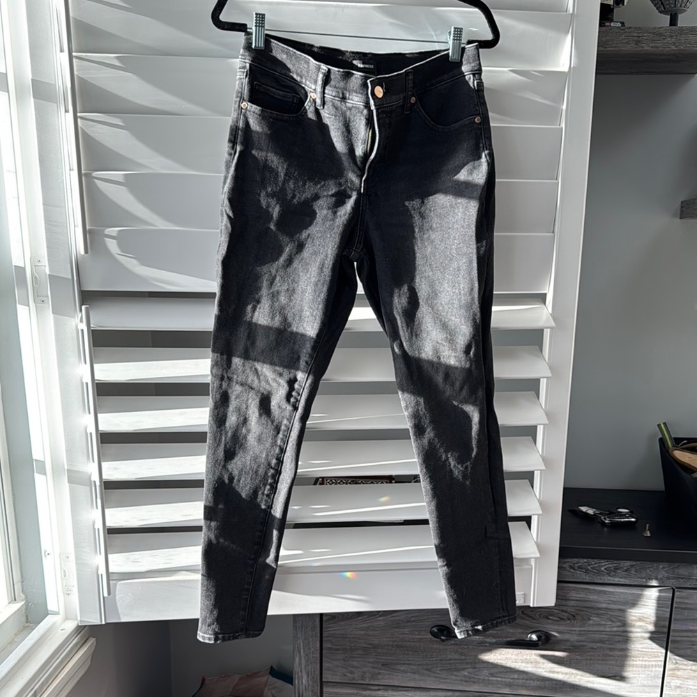Grey/Black Express Women's Jeans